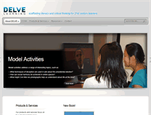 Tablet Screenshot of delvelearning.com